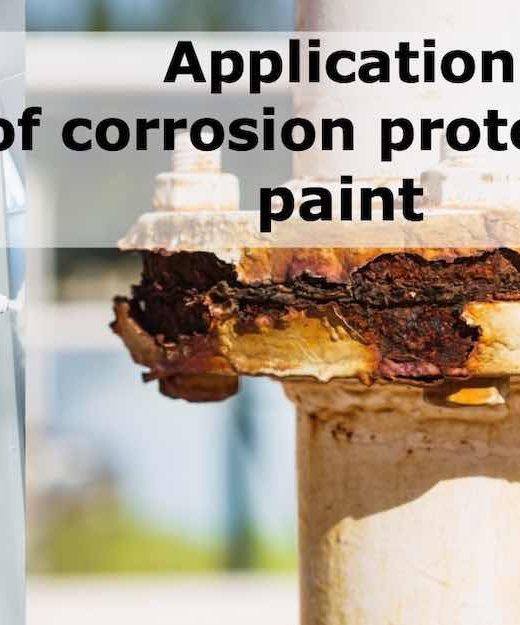 application of corrosion paint